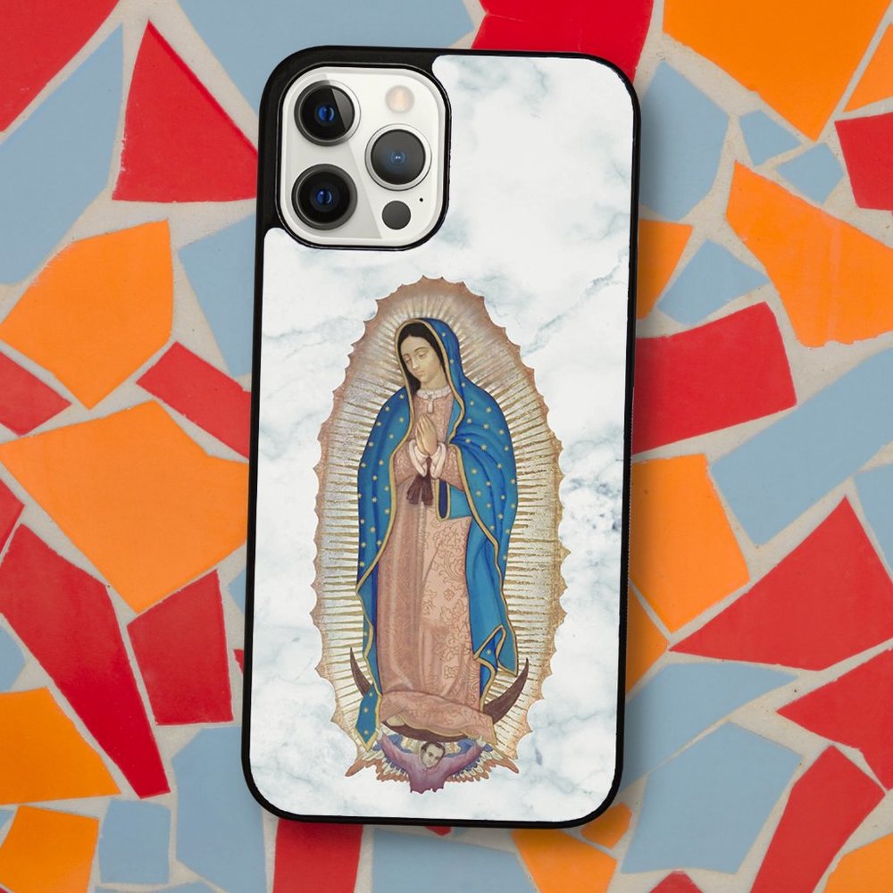 Our Lady of Guadalupe Blessed Virgin Mary Catholic - White iPhone Case
